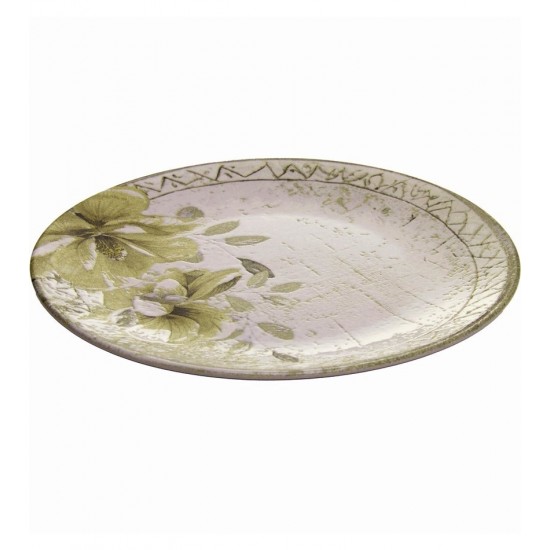 Prato Raso 26cm Magnolia Bege Cerâmica Wolff